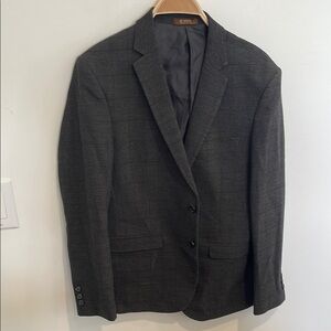 GUILLAUME DE MONS Men's Long Sleeve Two Button Blazer Size US M In Gray